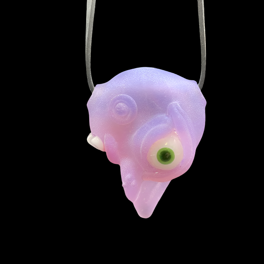 Pink slime shnozzle pendant