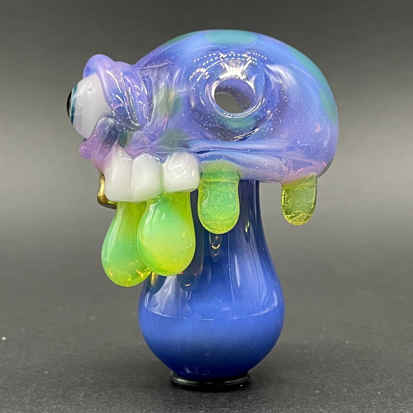 About last night glass mushroom pendant