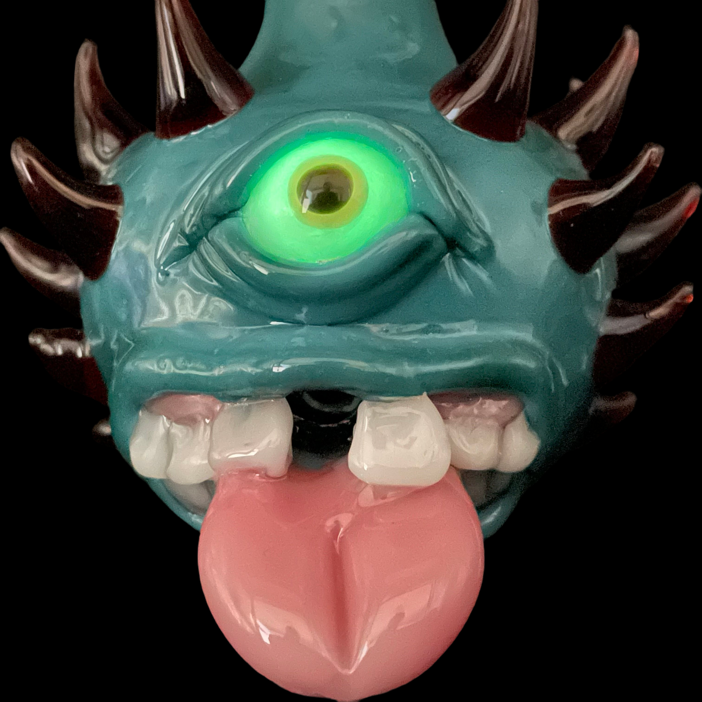 Tongue downdraft incense burner
