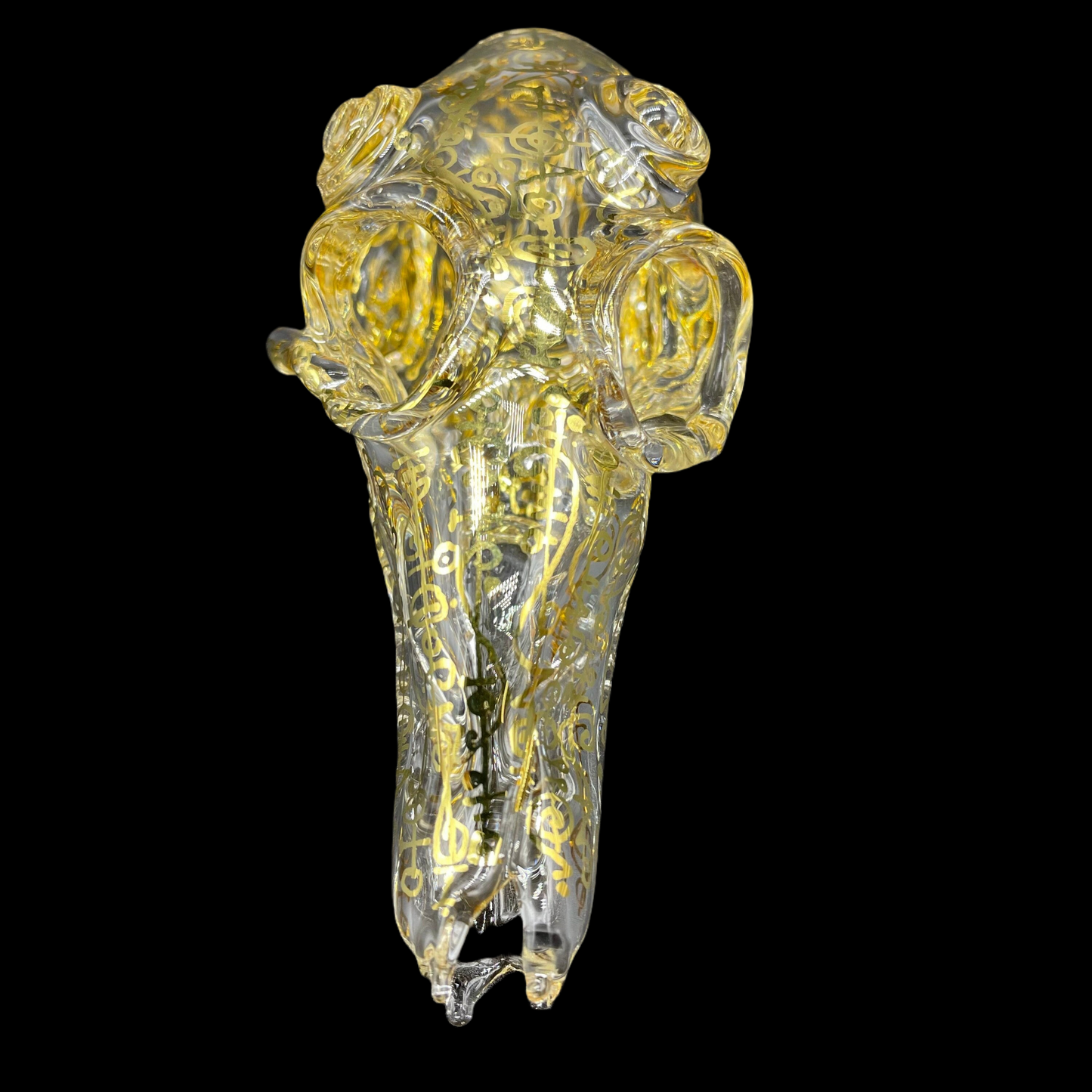 Mystical Gold rune skull