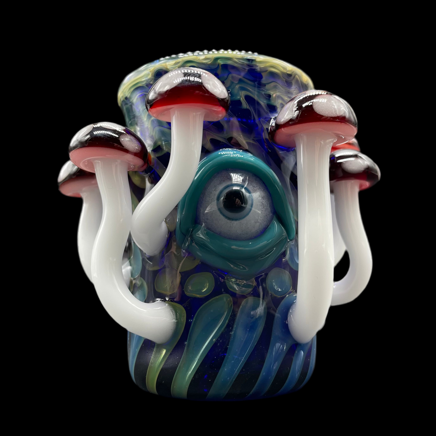 Red mushroom shot glass