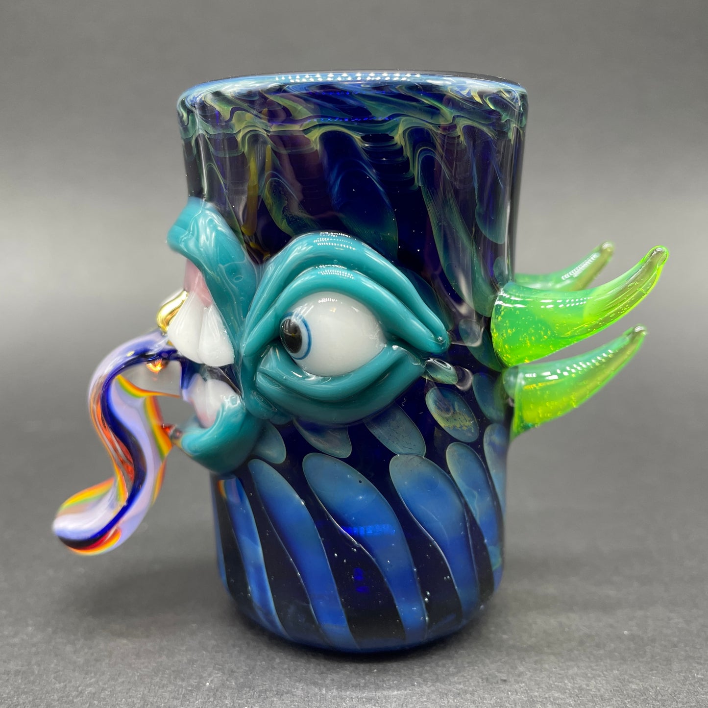 Kool aid tongue shot glass.