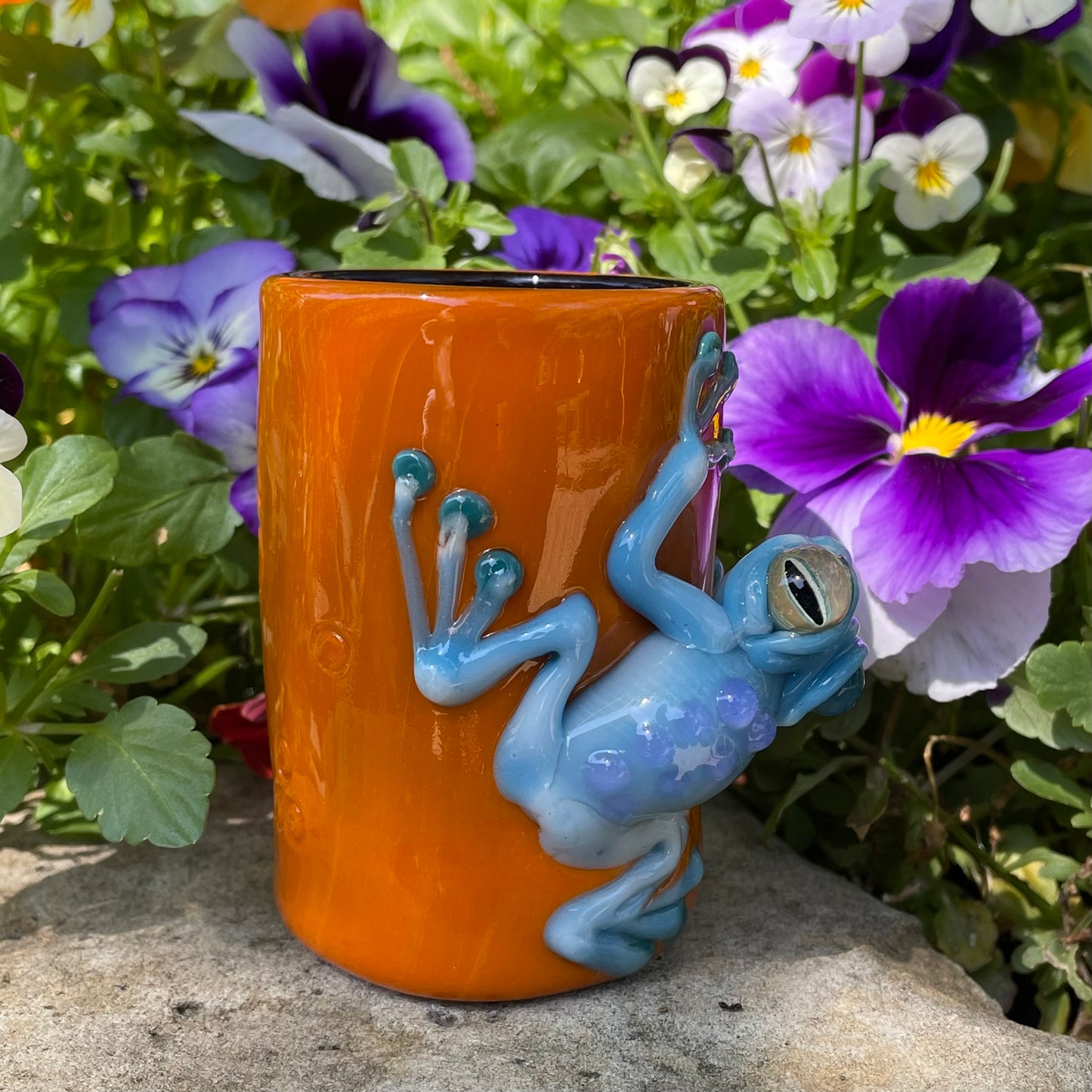 poison dart frog shot glass