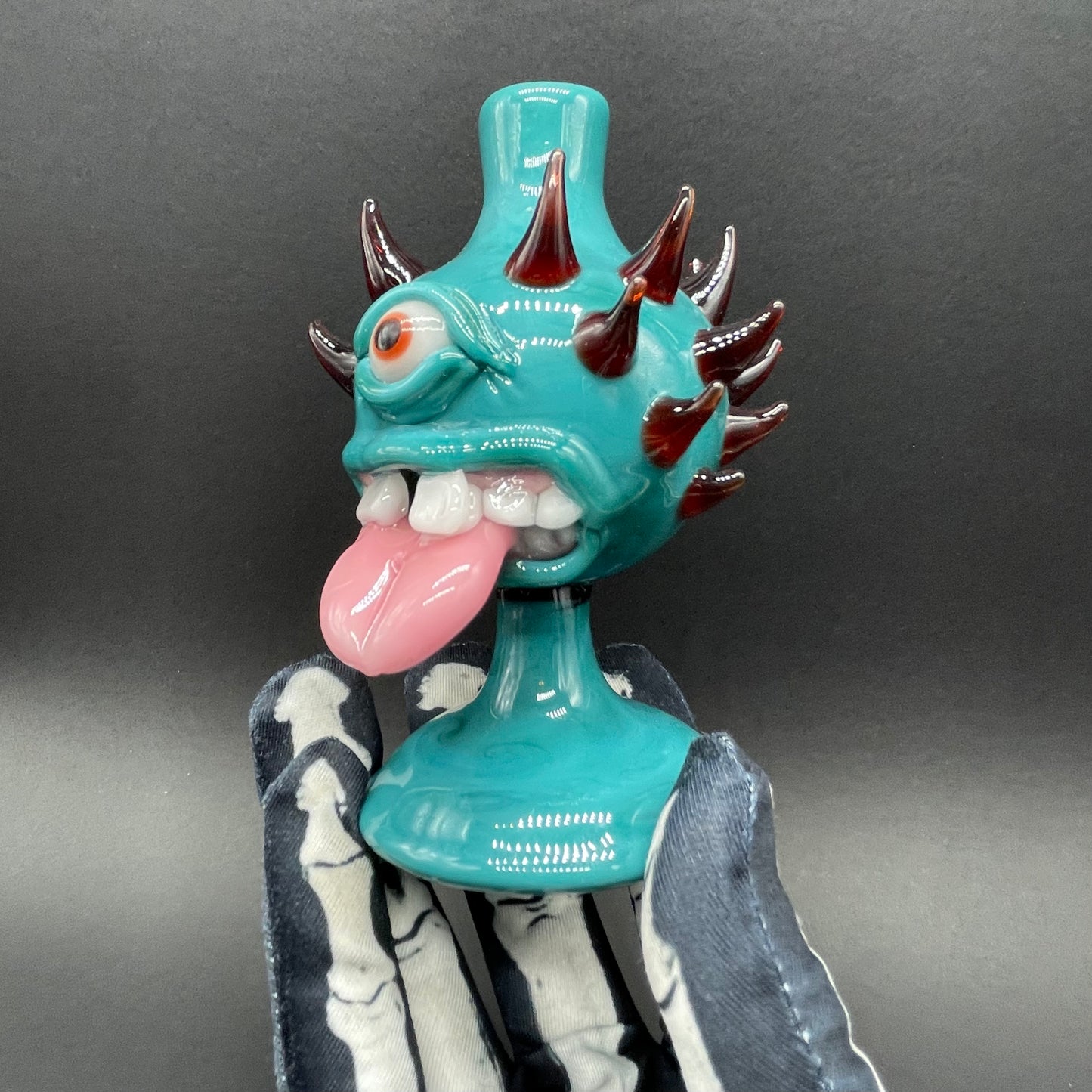 Tongue downdraft incense burner