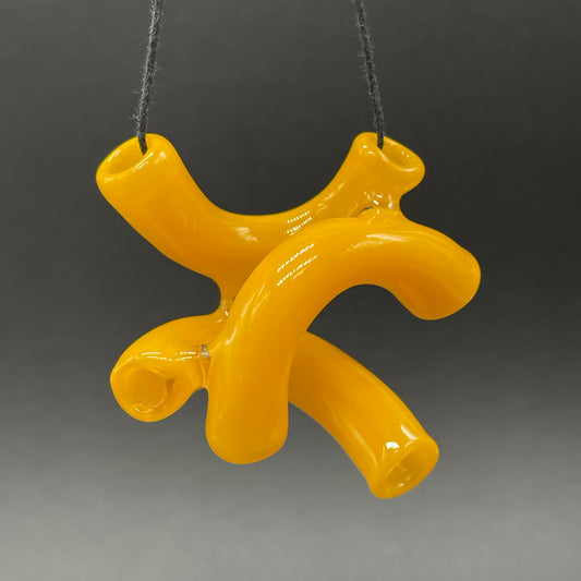 Macaroni and cheese necklace