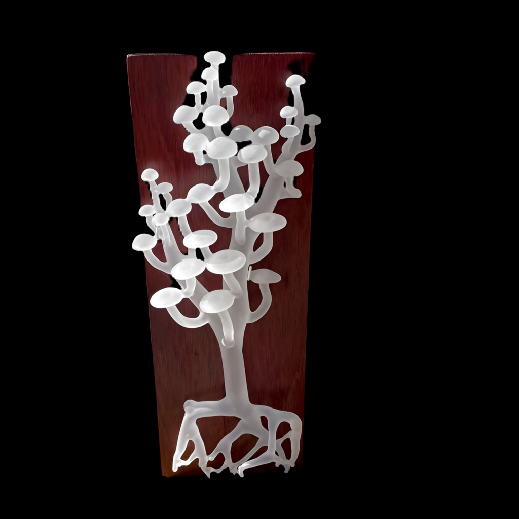 Mushroom wall sculpture