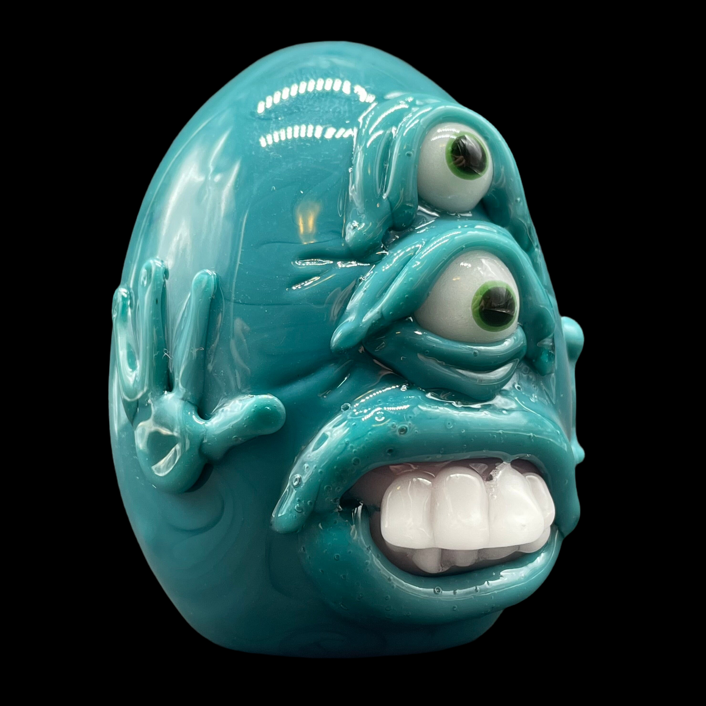 Monster egg sculpture