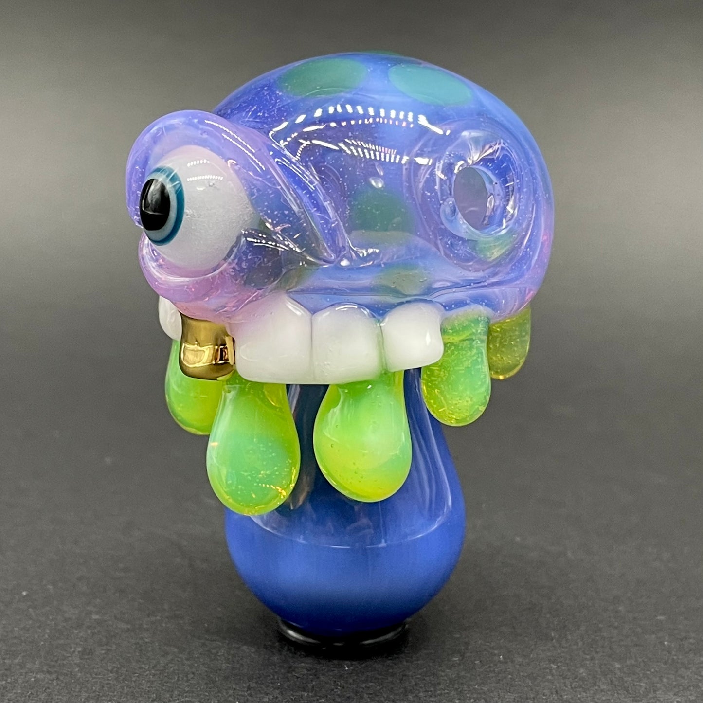 About last night glass mushroom pendant