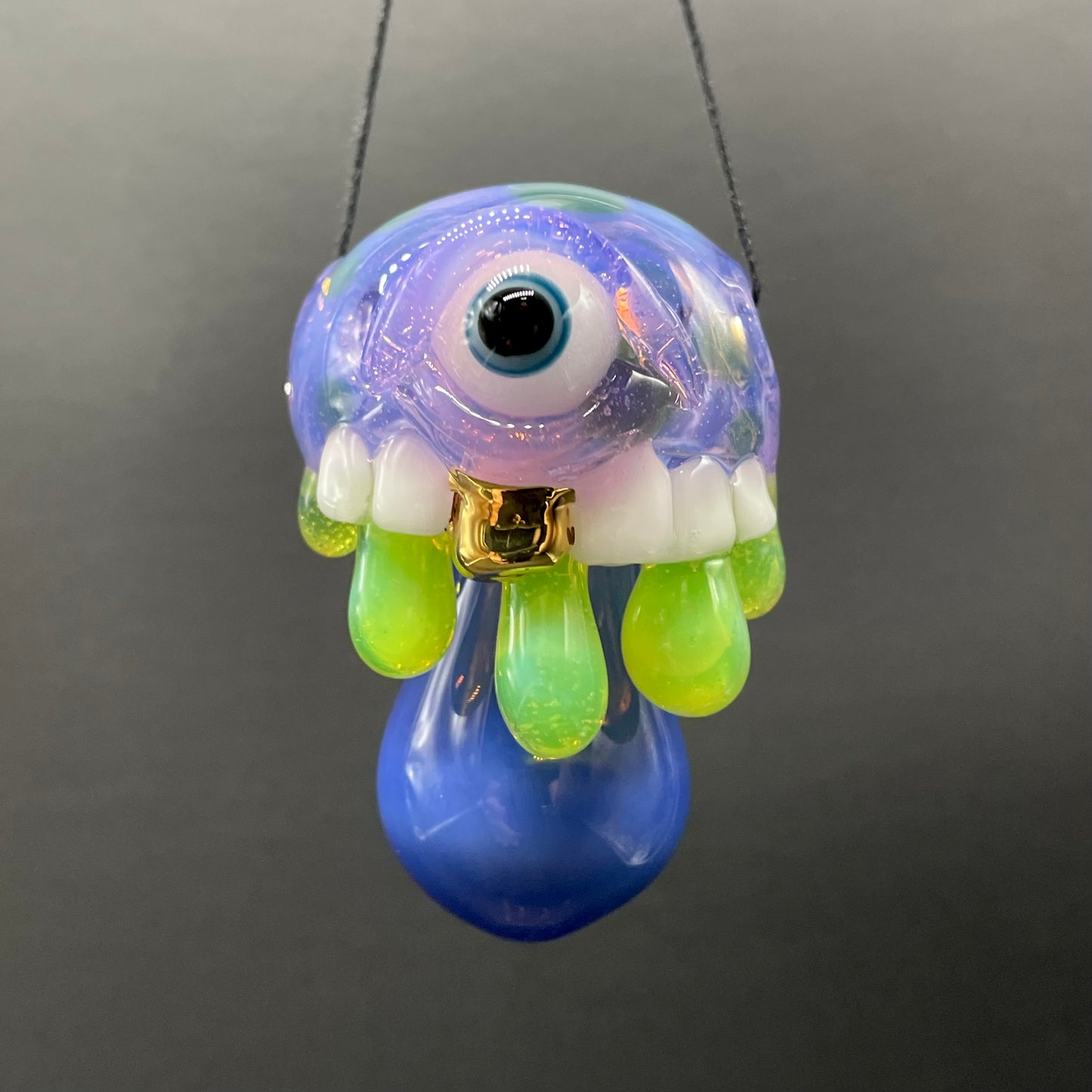 About last night glass mushroom pendant