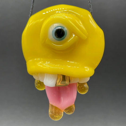 Have a nice day glass pendant