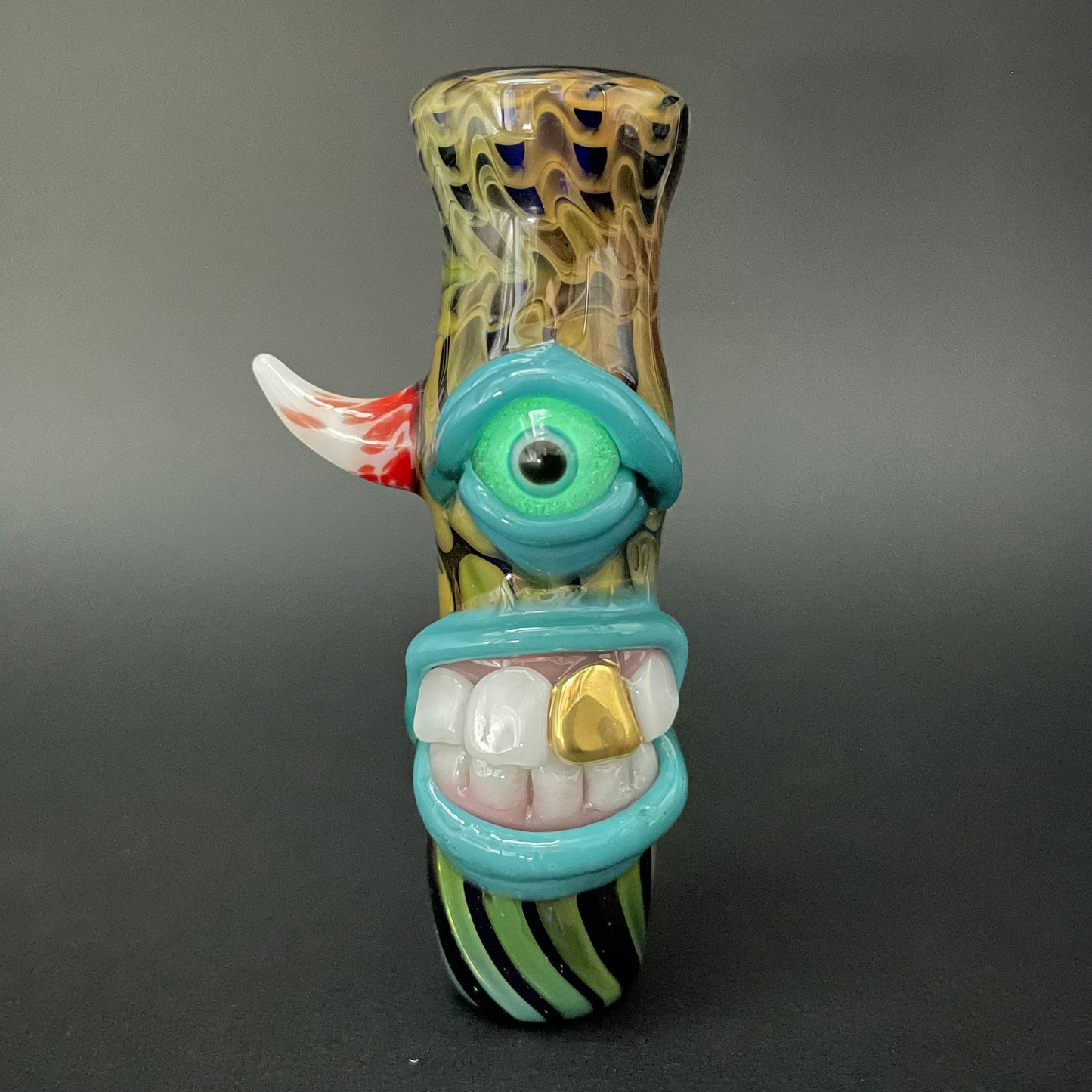 Gold fumed cyclops Chillum