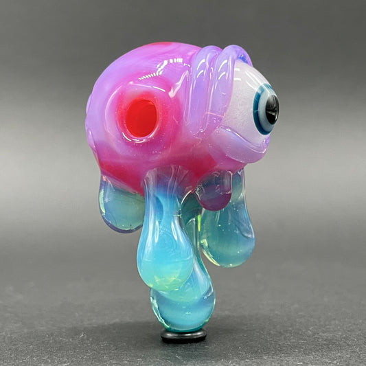 Drippy cyclops glass pendant