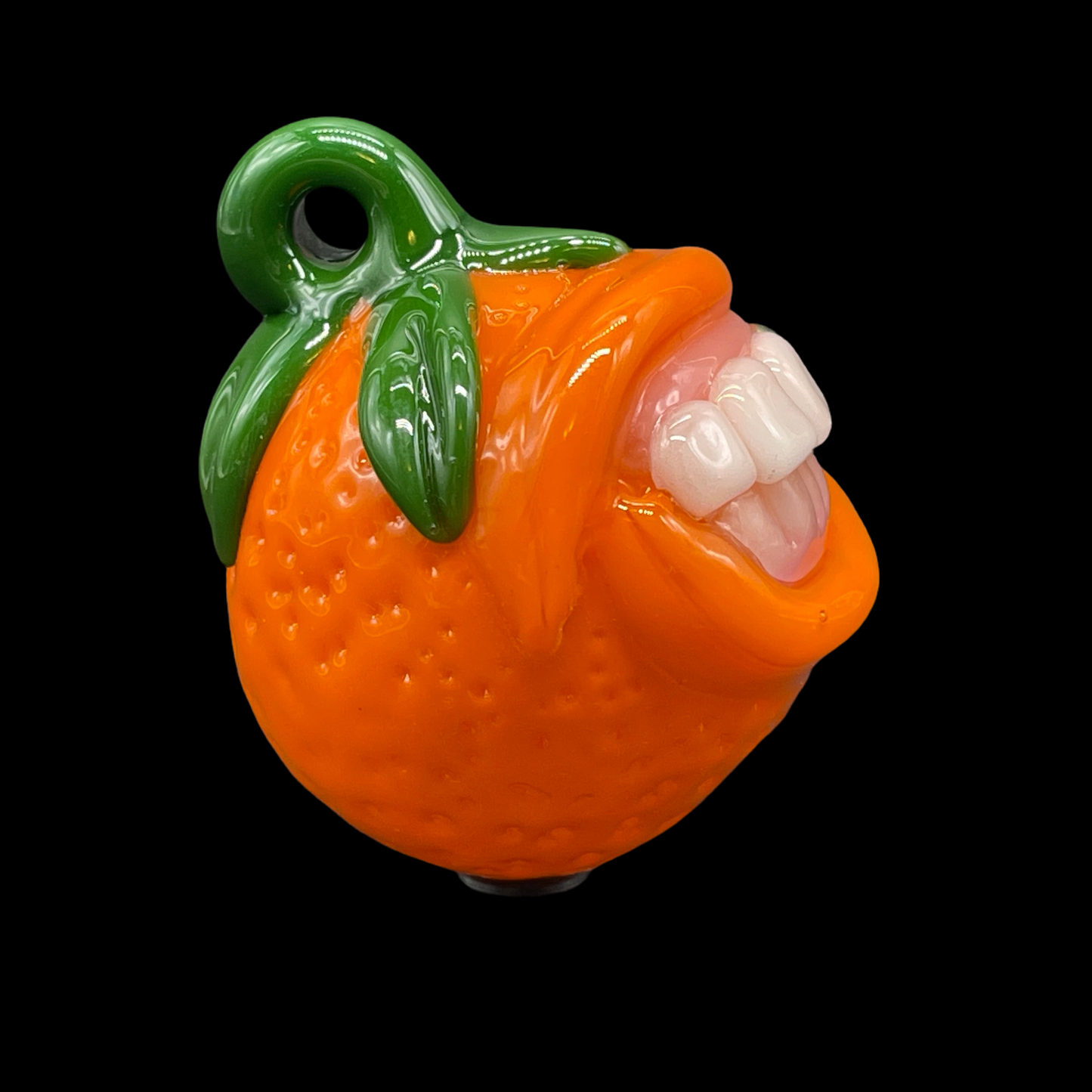 Toothy orange pendant
