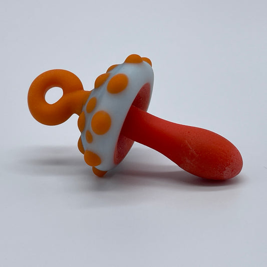 Orange mushroom pendant