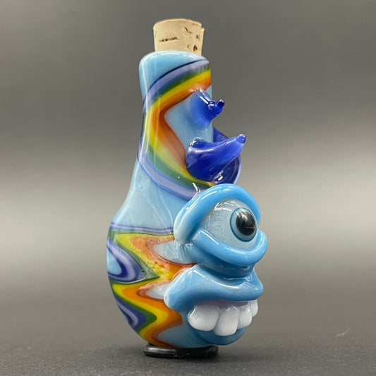 Rainbow cork bottle pendant