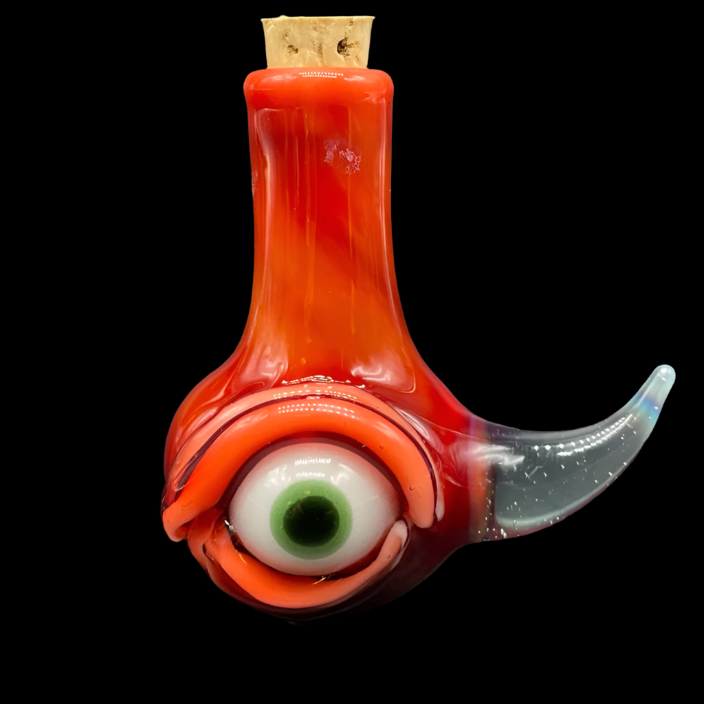 Red over white cyclops potion bottle