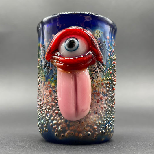 Eye tongue shot glass