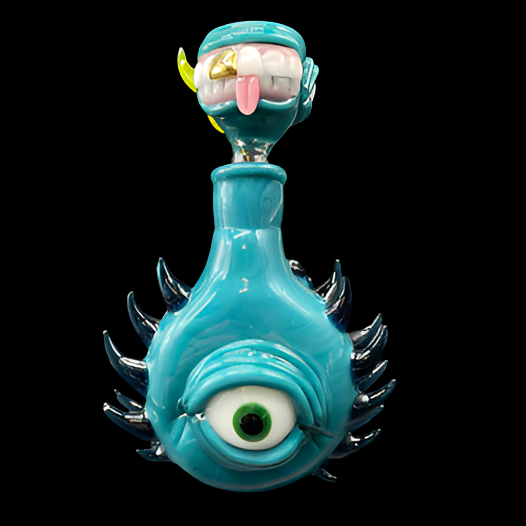 14mm 90º Agua Azul Spiked ash catcher set