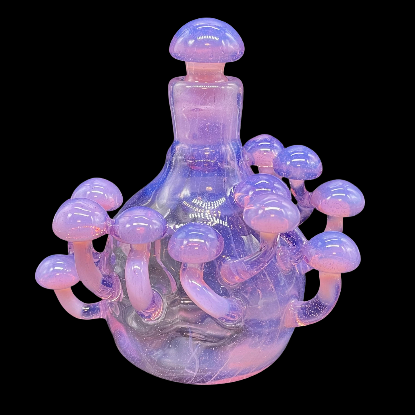 Pink slime mushroom decanter
