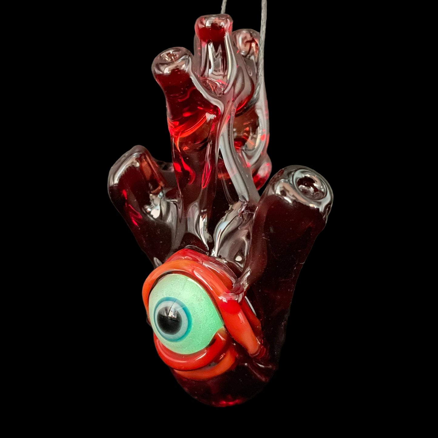 Anatomical cyclops heart pendant