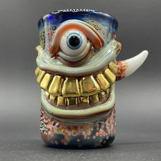 Smiley face shot glass