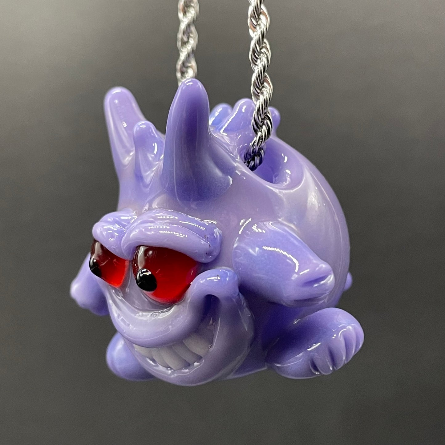 Gengar Pokémon glass pendant
