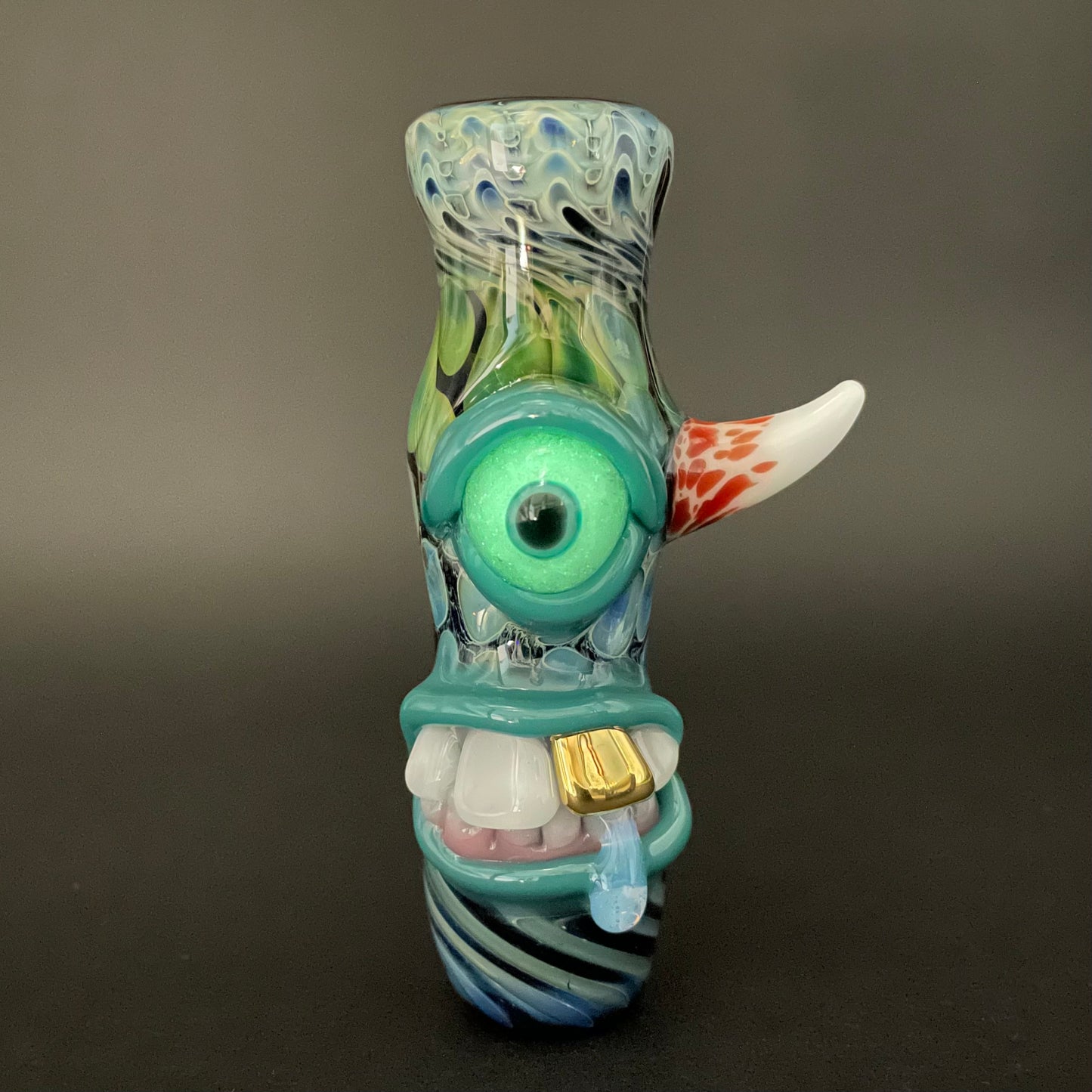 Gold fumed cyclops Chillum