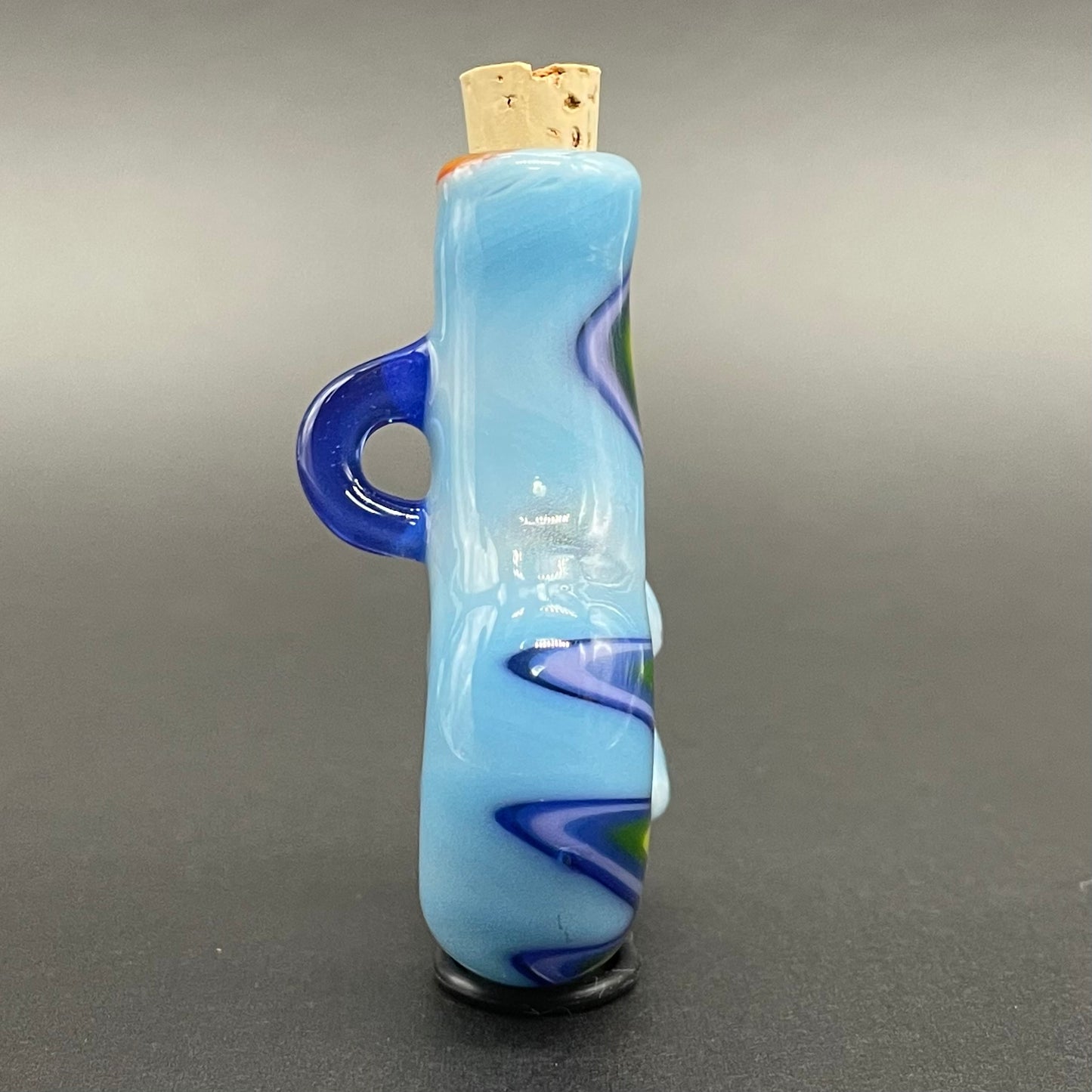Rainbow cork bottle pendant