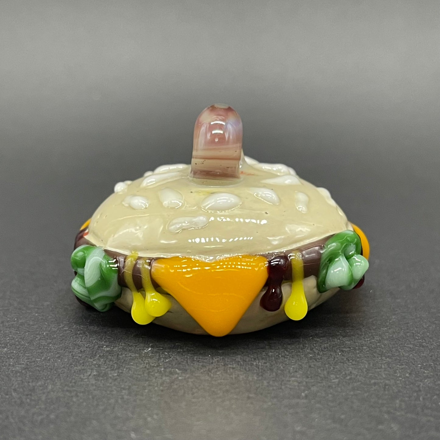 Eye love cheeseburger pendant