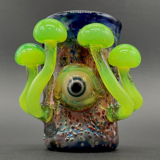 Green slime mushroom shot glass