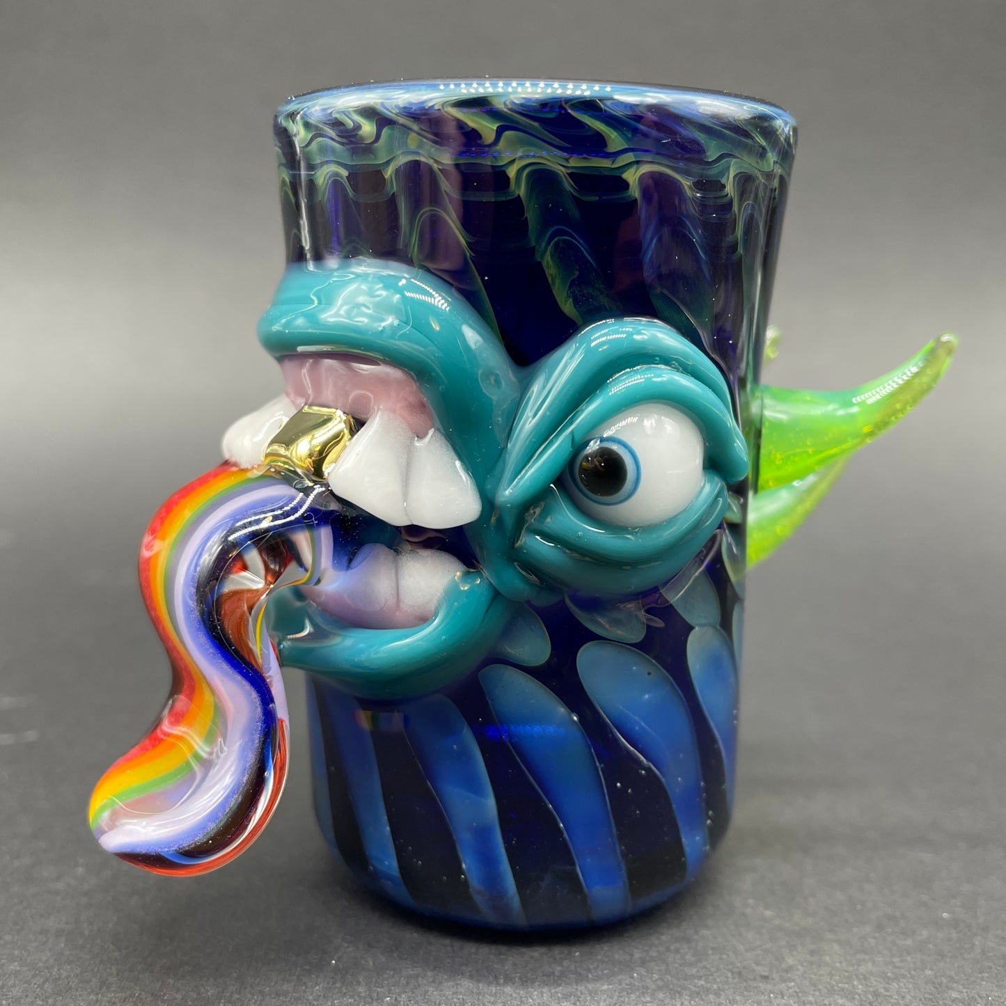 Kool aid tongue shot glass.