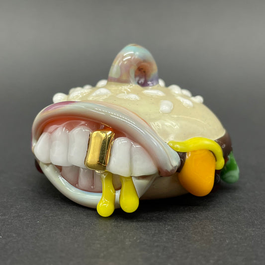 Glass Cheeseburger pendant