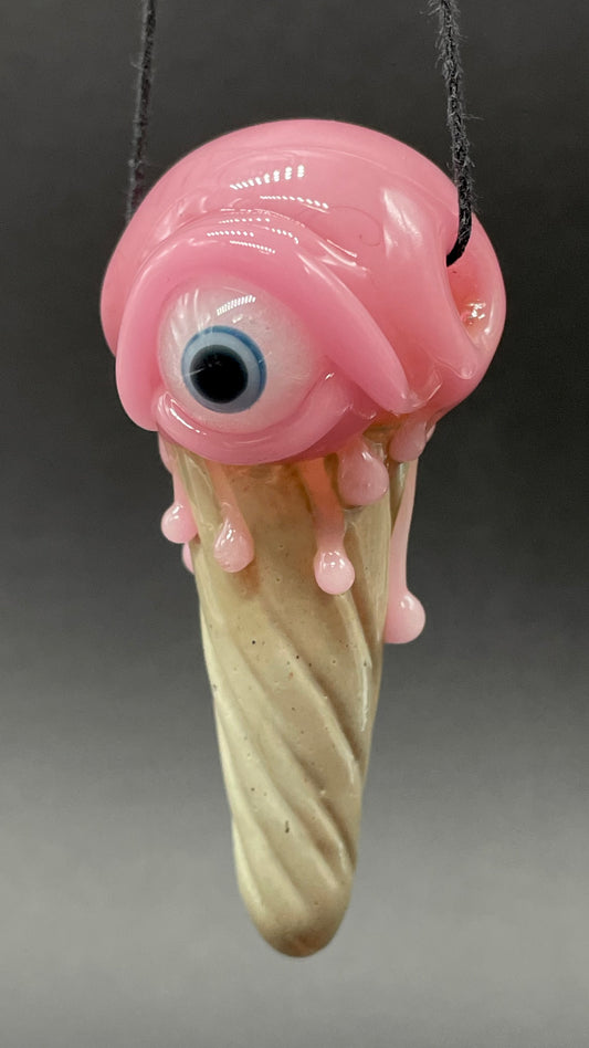 Eye scream cone pendant