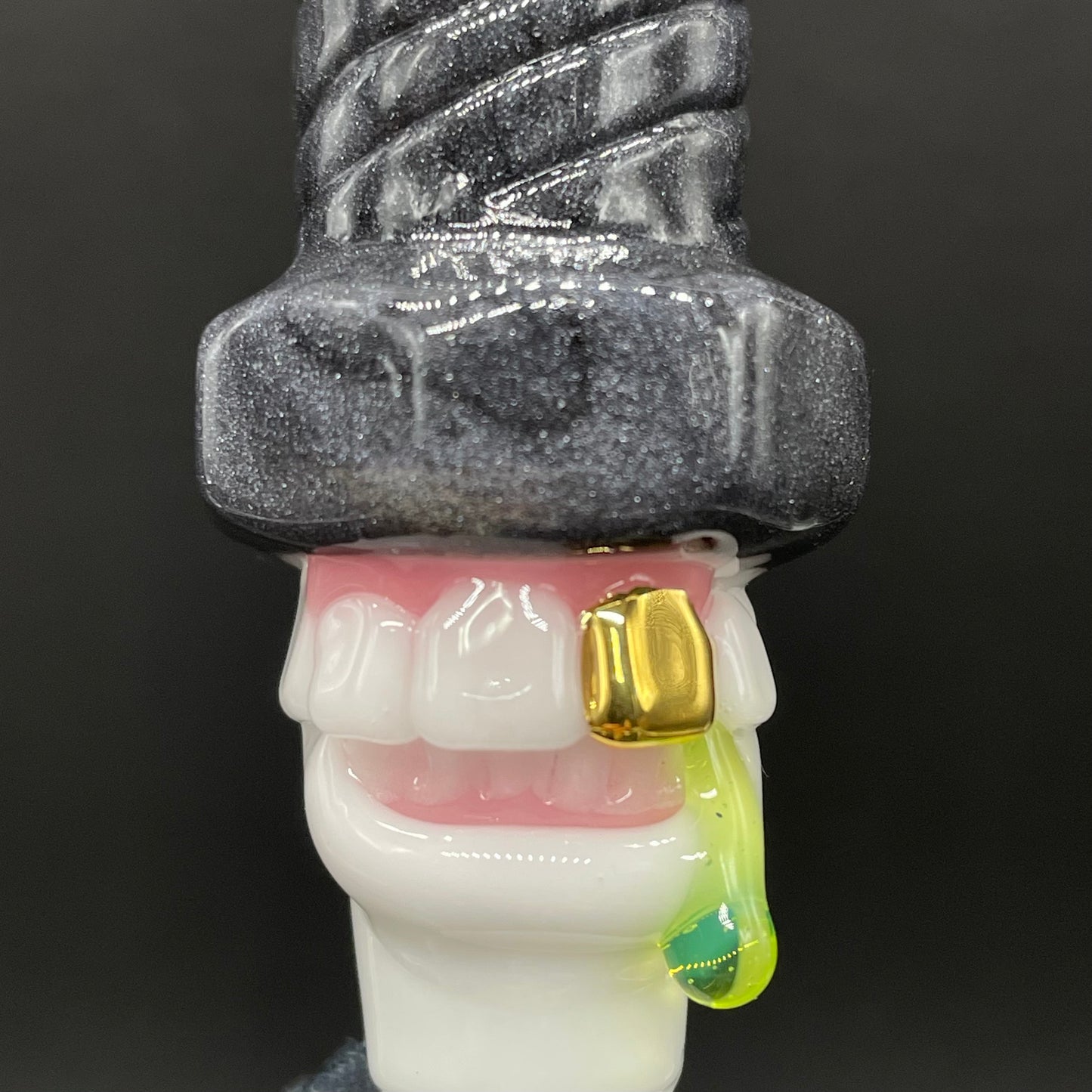 Sparky the Glass spark plug pendant