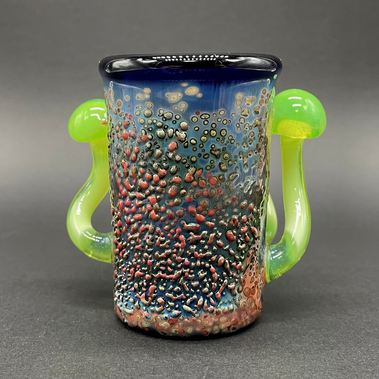 Green slime mushroom shot glass