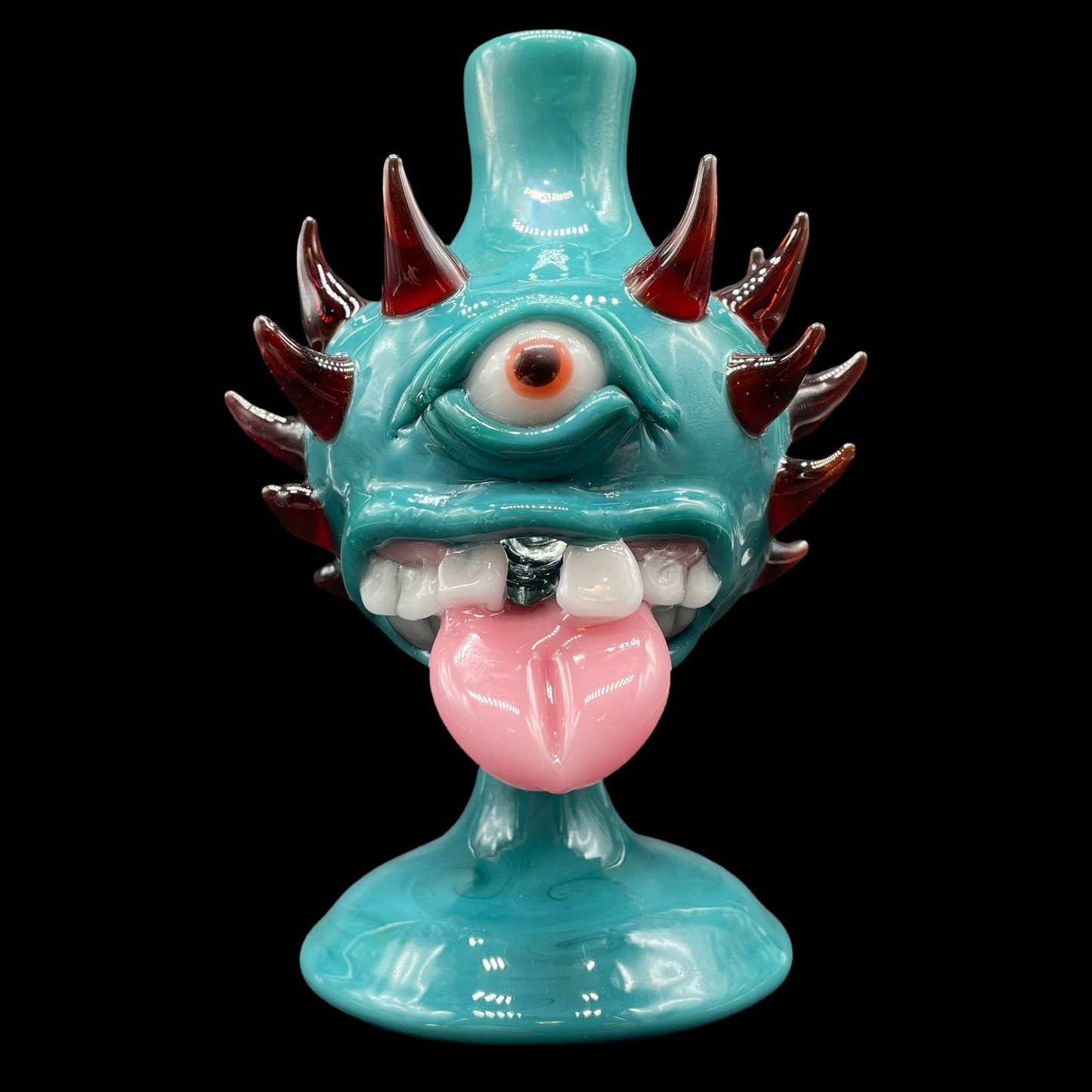 Tongue downdraft incense burner