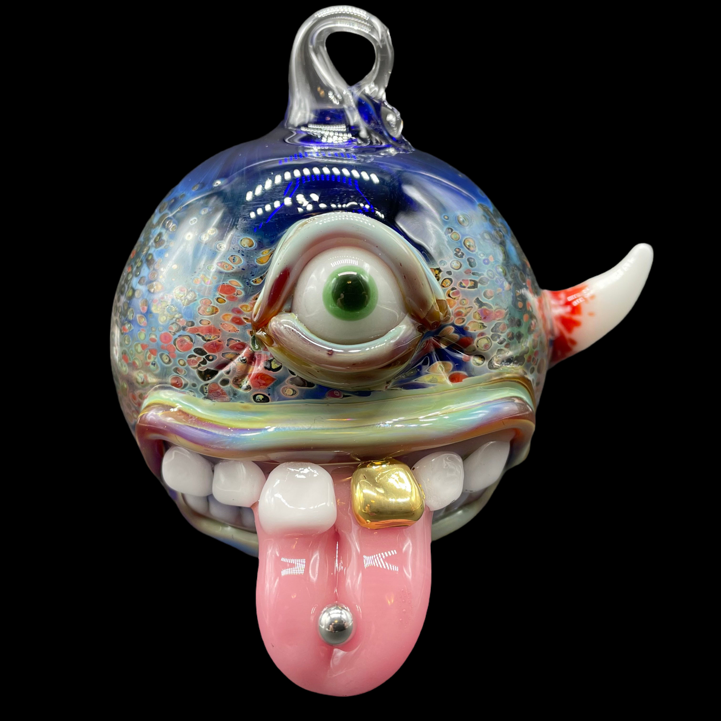 Pierced tongue cyclops ornament
