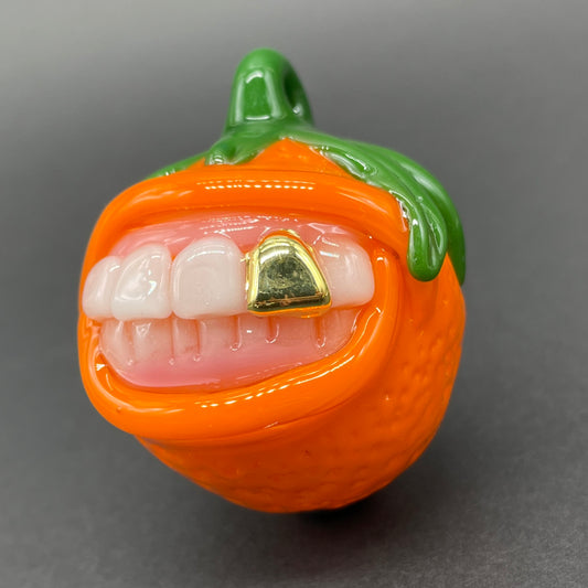 Toothy orange pendant