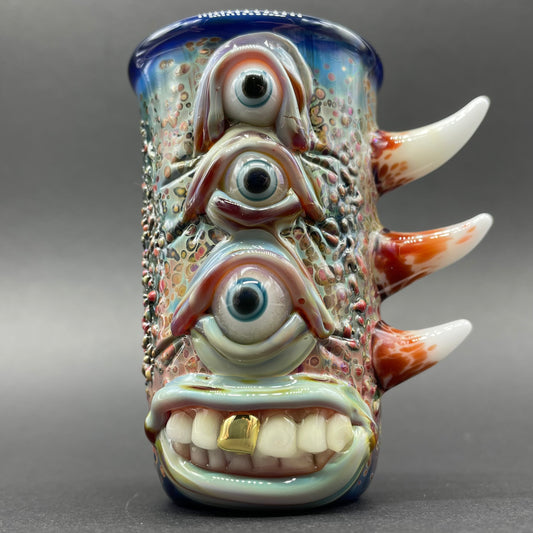 Vertical 3 eye shot glass