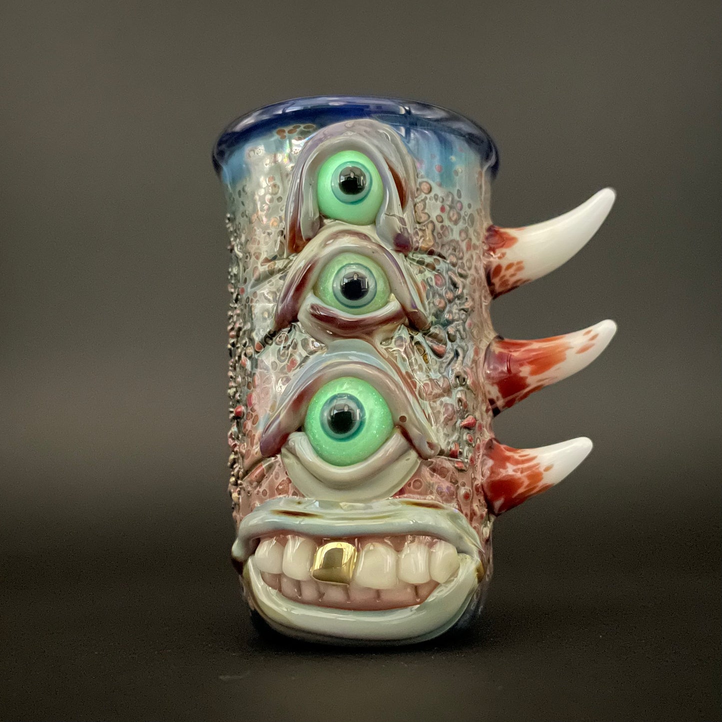 Vertical 3 eye shot glass