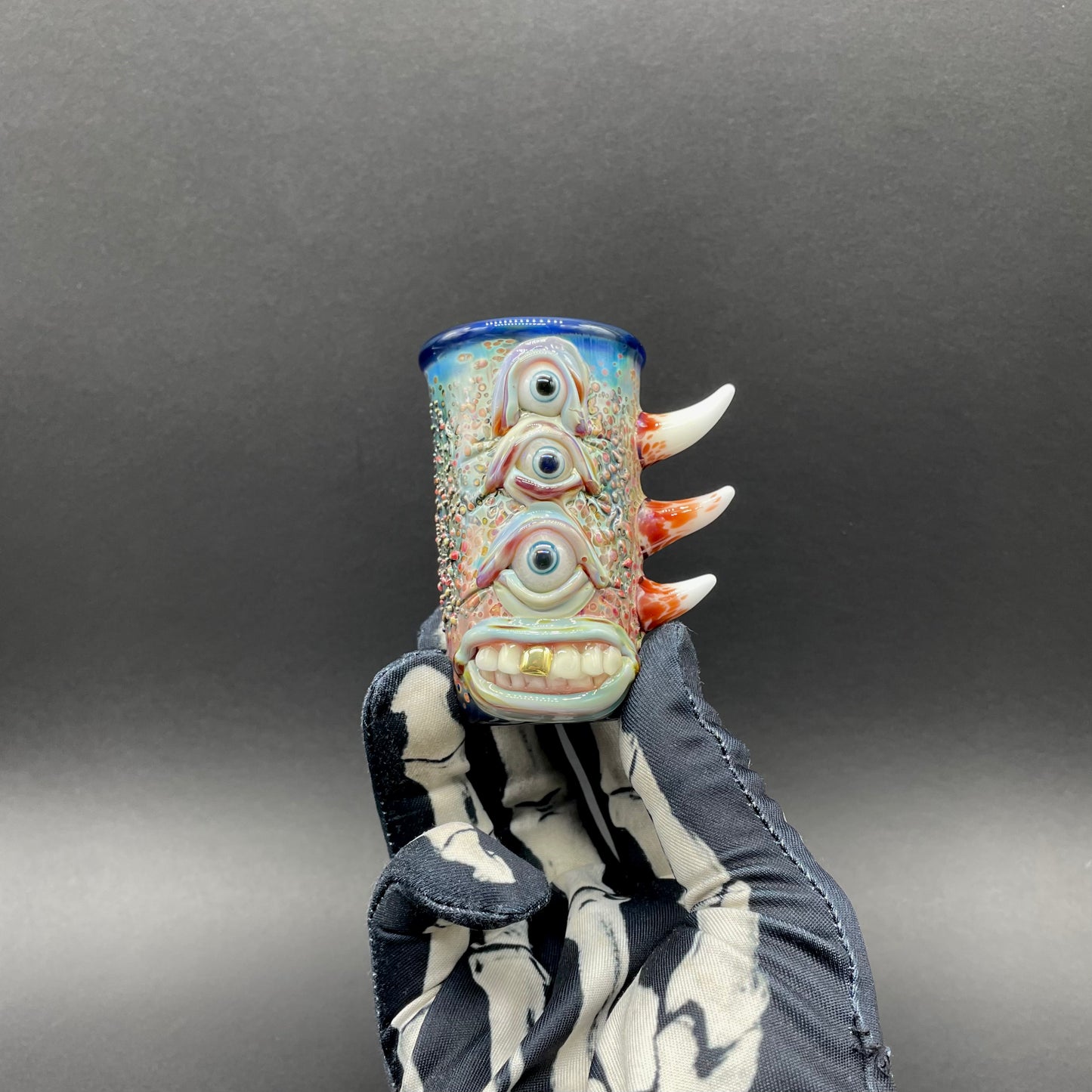 Vertical 3 eye shot glass