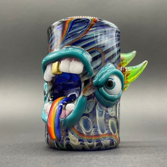 Screaming rainbow tongue shot glass