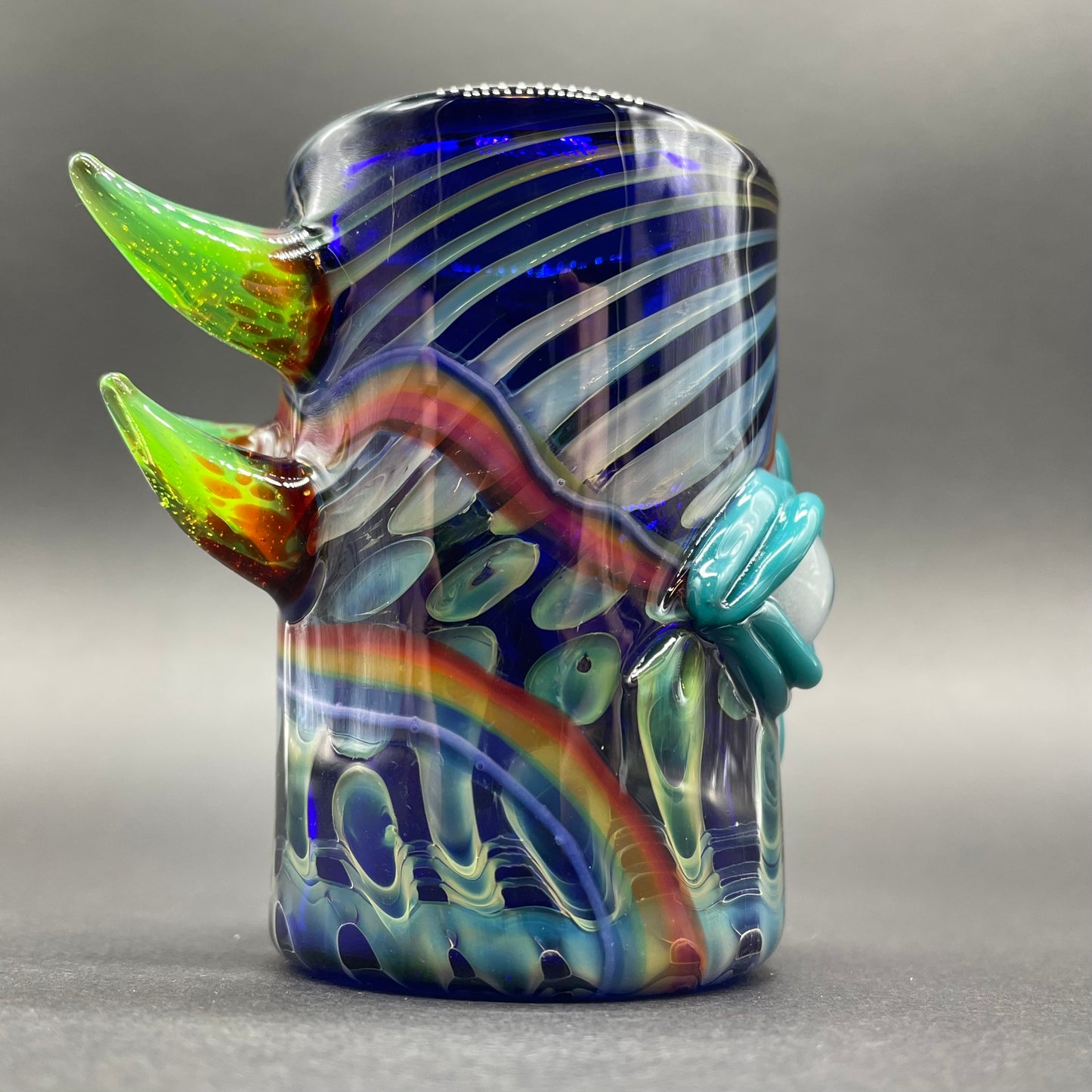 Screaming rainbow tongue shot glass
