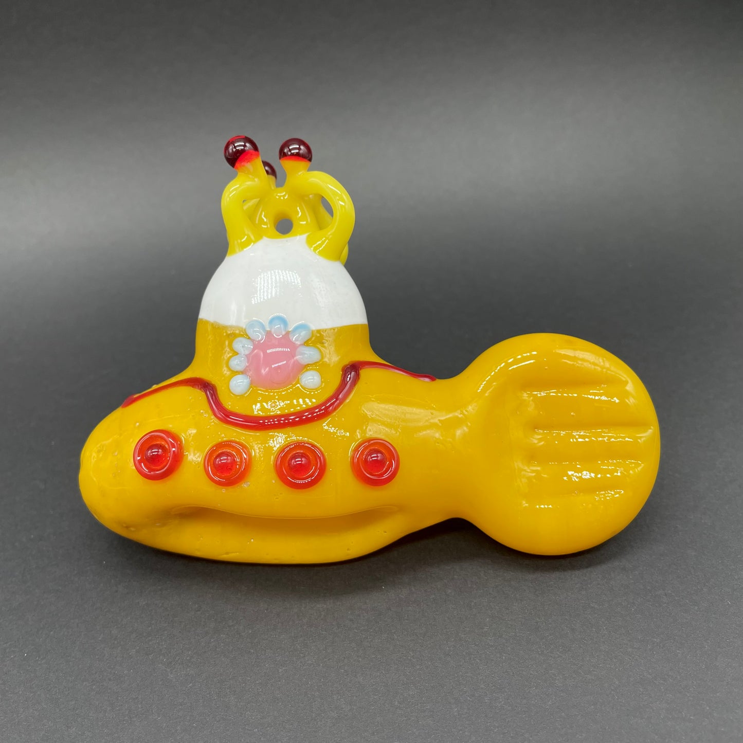 glass yellow submarine ornament