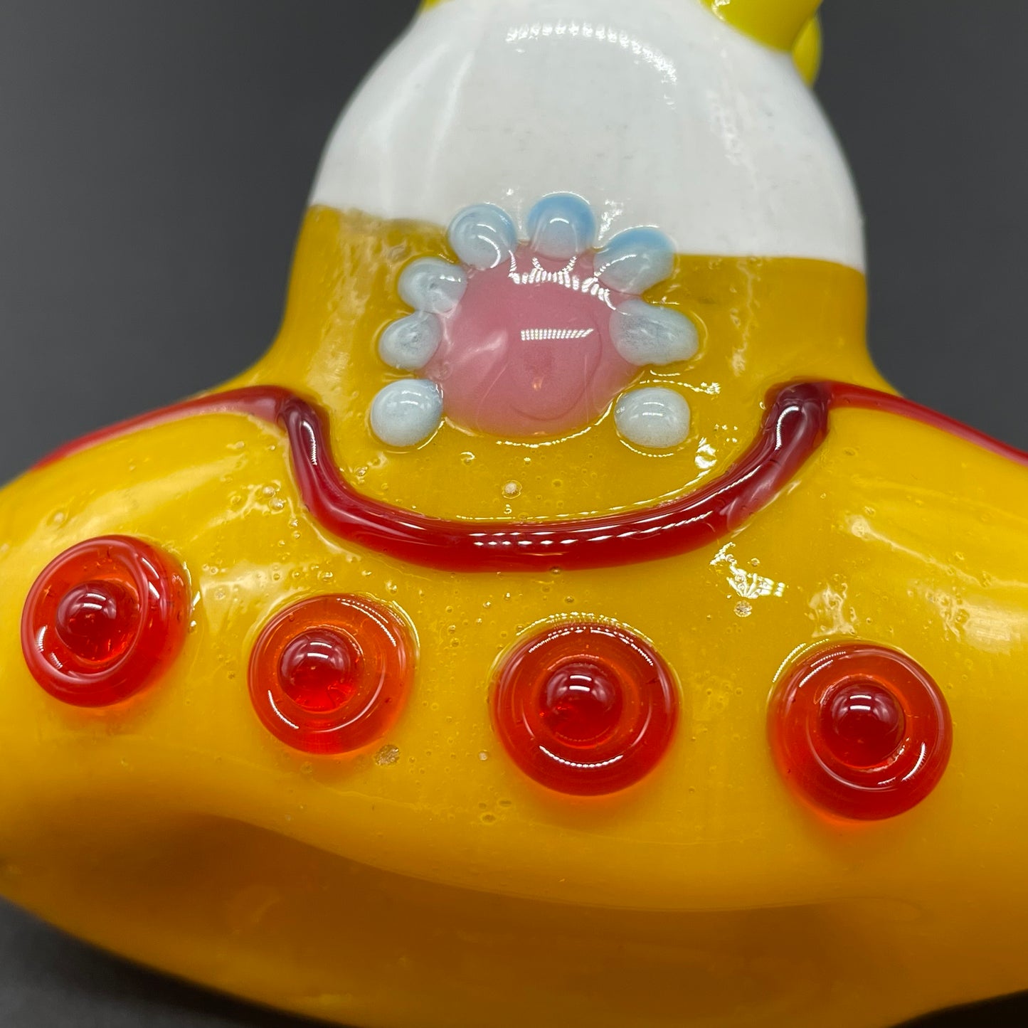 glass yellow submarine ornament