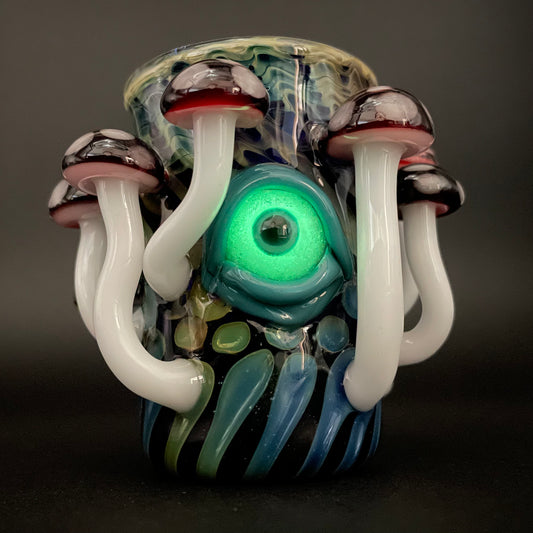 Red mushroom shot glass