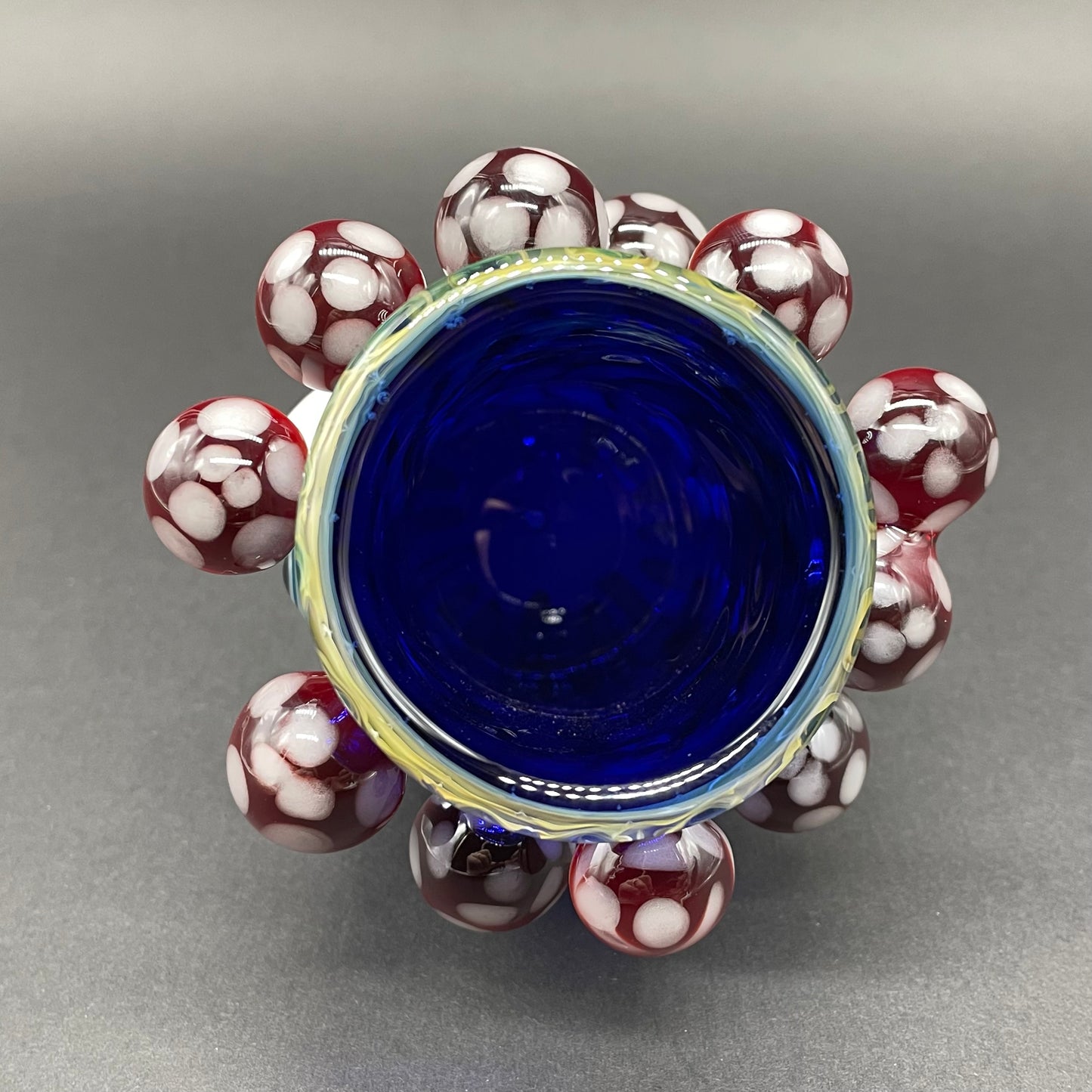 Red mushroom shot glass