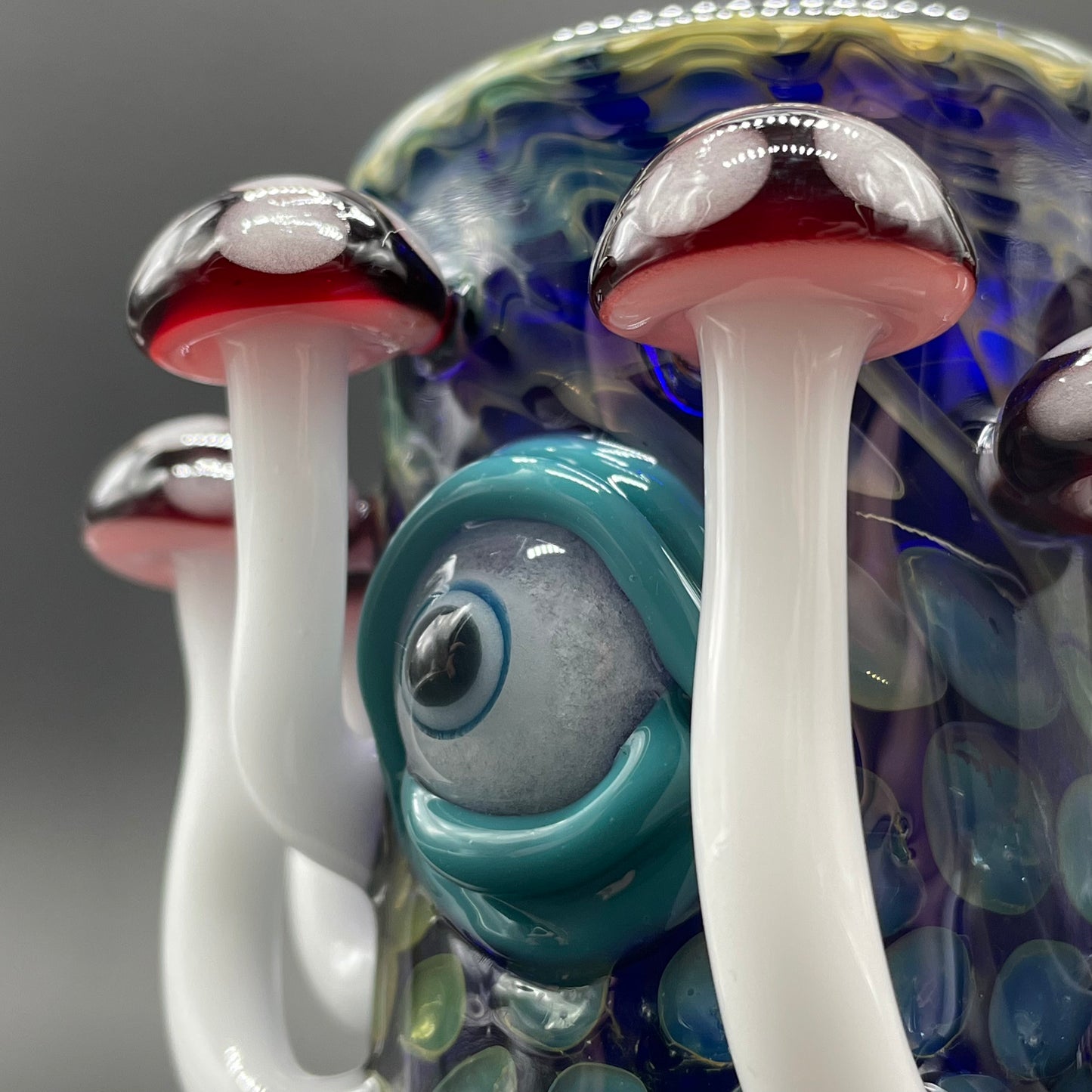 Red mushroom shot glass