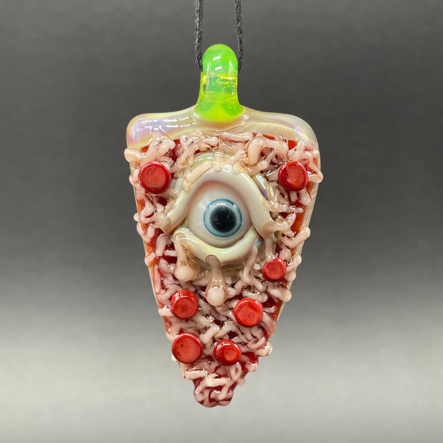 glass Pizza pendant