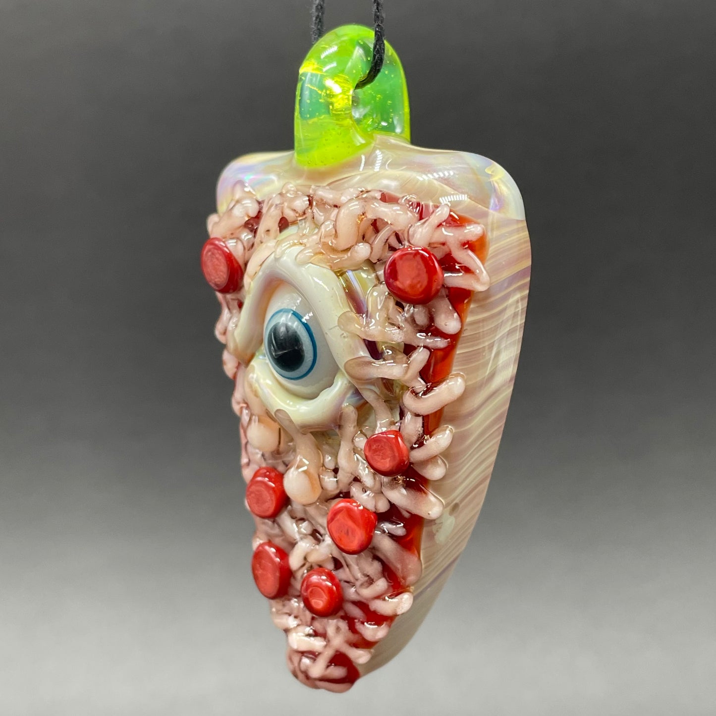 glass Pizza pendant